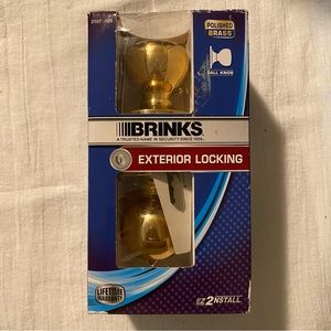 Brinks Exterior Locking Ball Knob Model 2107-105